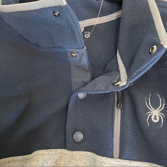Spyder Two Tone Performance Fleece 4 snap Size M NWT - Picture 3 of 10